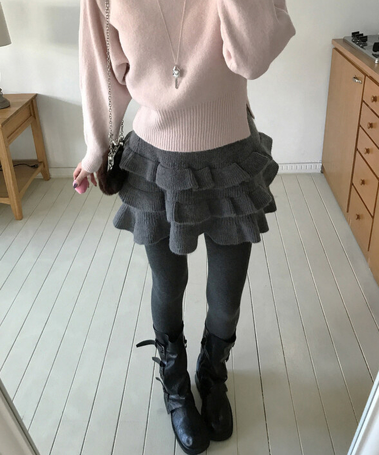 フェアリーティアードスカート CHARCOAL