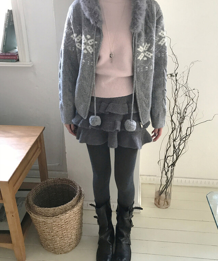 フェアリーティアードスカート CHARCOAL