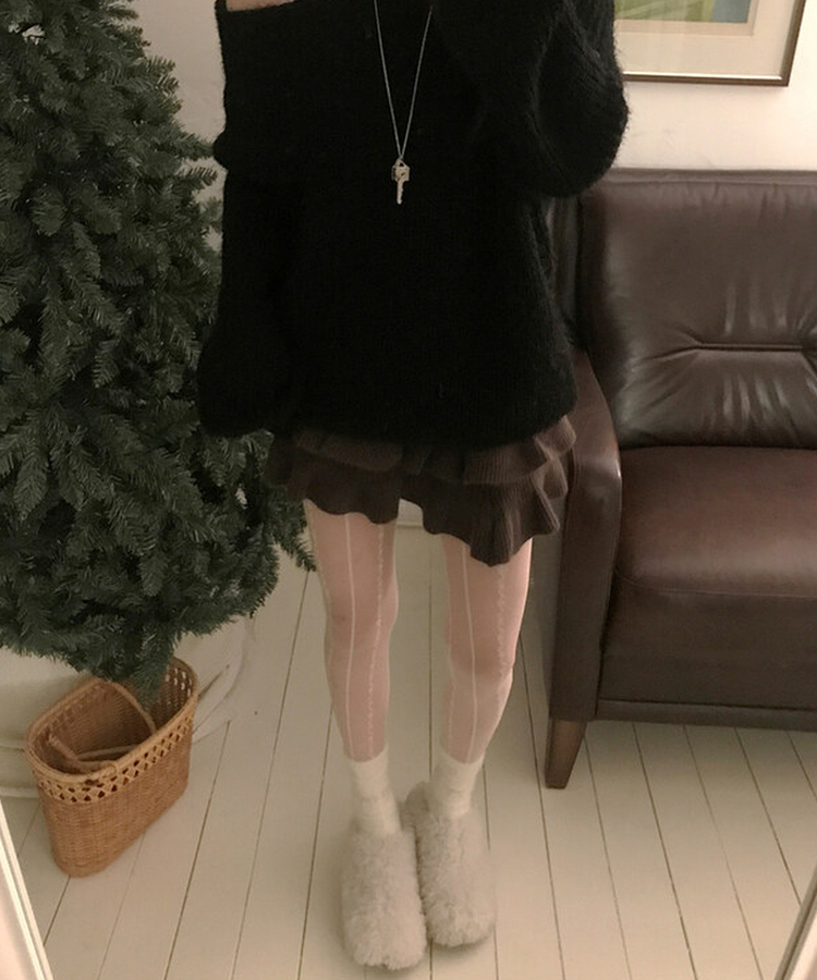 フェアリーティアードスカート BROWN