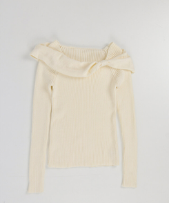 ベラリボンニット