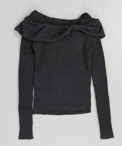 ベラリボンニット