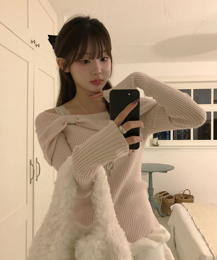 ベラリボンニット PINK