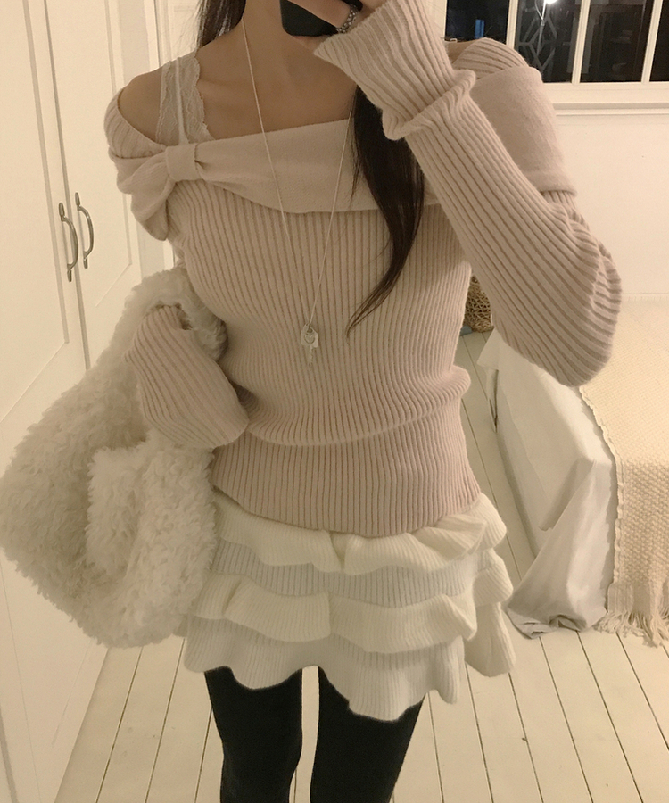 ベラリボンニット PINK