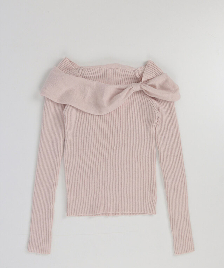 ベラリボンニット