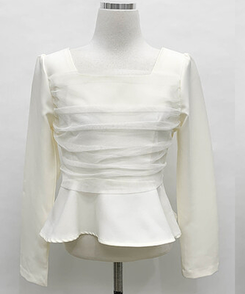 レースフレアブラウス