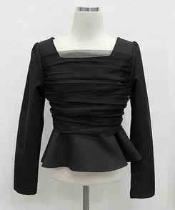 レースフレアブラウス