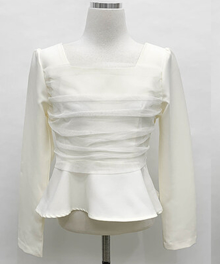 レースフレアブラウス