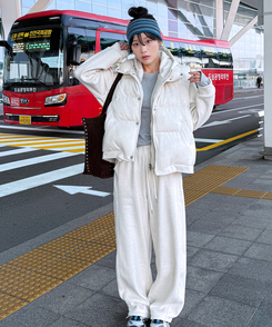 【起毛】ソフトラウンド長袖Tシャツ(6color) MELANGE GRAY