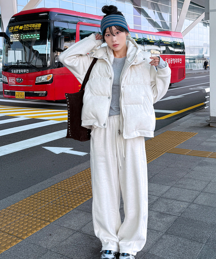 【起毛】ソフトラウンド長袖Tシャツ(6color) MELANGE GRAY