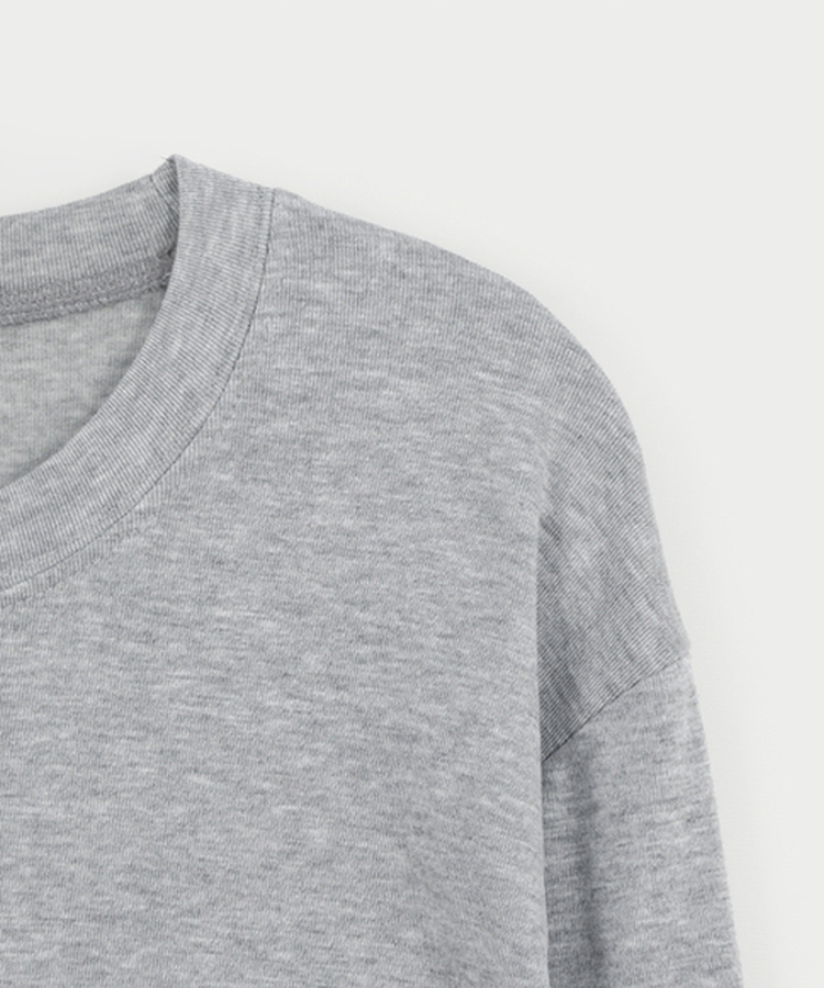 【起毛】ソフトラウンド長袖Tシャツ(6color)