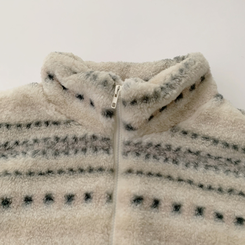 한겨울까지 따뜻한 스노우 노르딕 스트링 오버핏 겨울 플리스 점퍼 아방핏 후리스 아우터 양털 자켓 3color