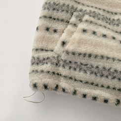 한겨울까지 따뜻한 스노우 노르딕 스트링 오버핏 겨울 플리스 점퍼 아방핏 후리스 아우터 양털 자켓 3color