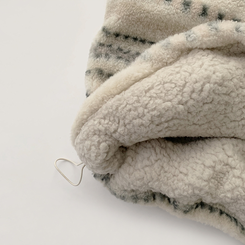 한겨울까지 따뜻한 스노우 노르딕 스트링 오버핏 겨울 플리스 점퍼 아방핏 후리스 아우터 양털 자켓 3color