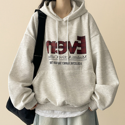 【起毛】チェックポイントパーカー OATMEAL