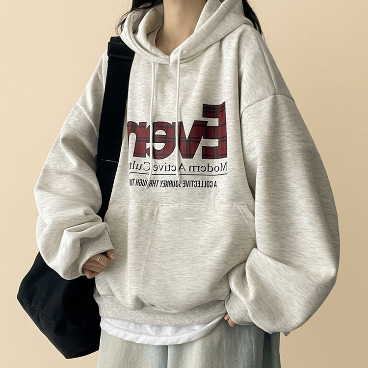 【起毛】チェックポイントパーカー OATMEAL