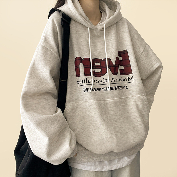 【起毛】チェックポイントパーカー OATMEAL