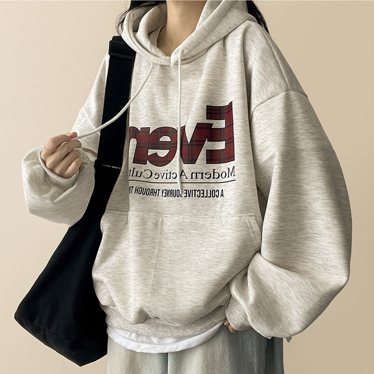 【起毛】チェックポイントパーカー OATMEAL