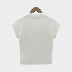 보드리 반폴라 캡소매 팬던트 반팔 편안한 워머 투피스 세트