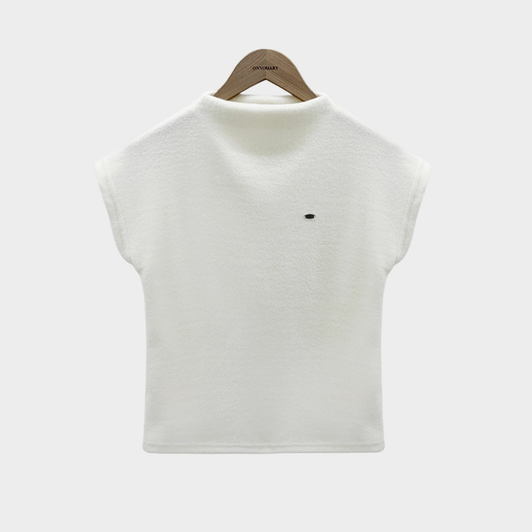 보드리 반폴라 캡소매 팬던트 반팔 편안한 워머 투피스 세트