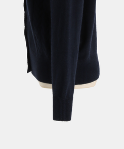 ファーケーブルボタンカーディガン