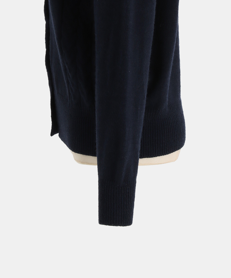 ファーケーブルボタンカーディガン