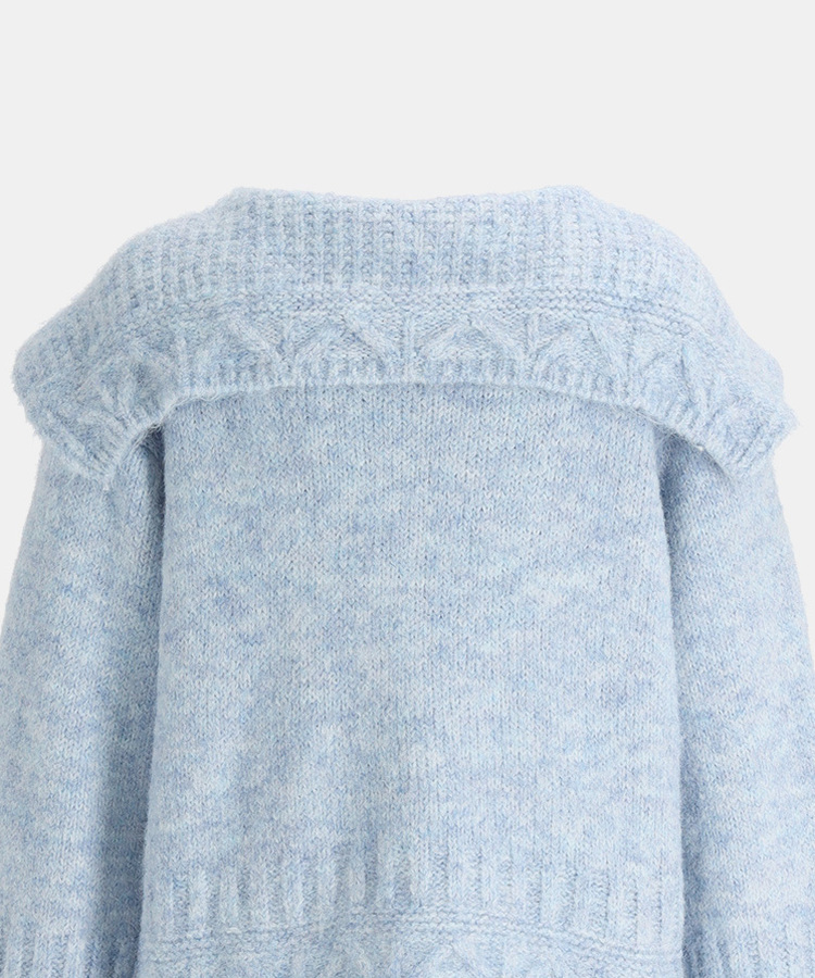 セーラーカラーニットカーディガン