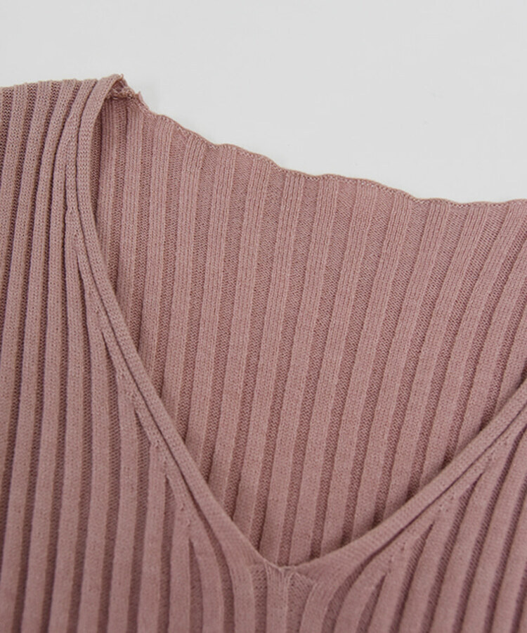 リブ 長袖 ニット 7カラー