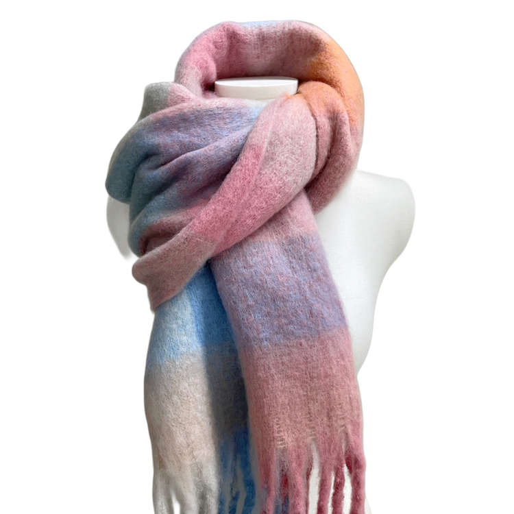 ソフトチェックマフラー(5color)