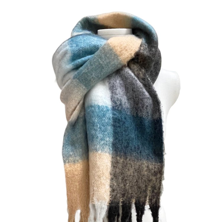 ソフトチェックマフラー(5color)