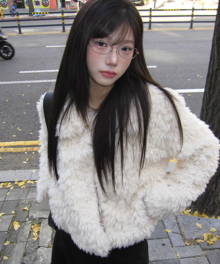 혹시 카라 퍼 자켓