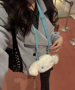 더블 버튼 누빔 숏 코트 소라