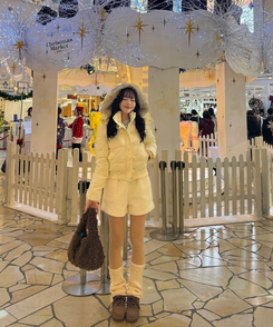 ボタンクロップダウン IVORY