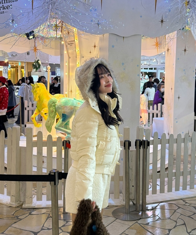 ボタンクロップダウン IVORY