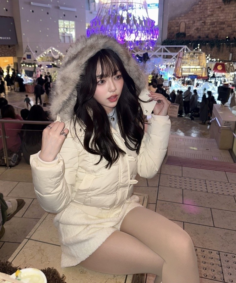 ボタンクロップダウン IVORY