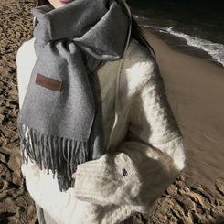 ソフトムードカシミアマフラー  (17color) GREY