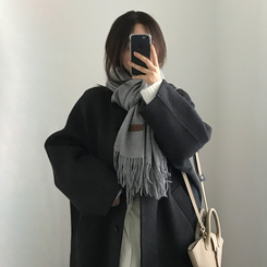 ソフトムードカシミアマフラー  (17color) GREY