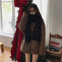 ソフトムードカシミアマフラー  (17color) NAVY