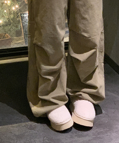 【起毛】ブレットパラシュートパンツ KHAKI