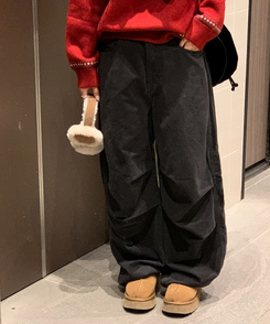 【起毛】ブレットパラシュートパンツ CHARCOAL