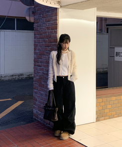 【起毛】ブレットパラシュートパンツ BLACK