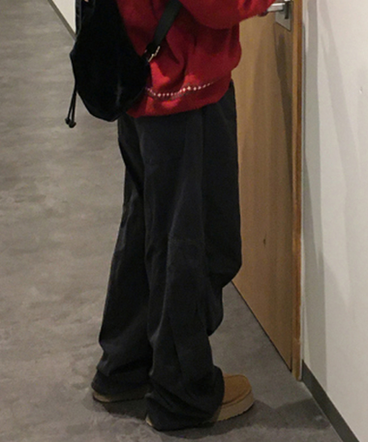 【起毛】ブレットパラシュートパンツ CHARCOAL