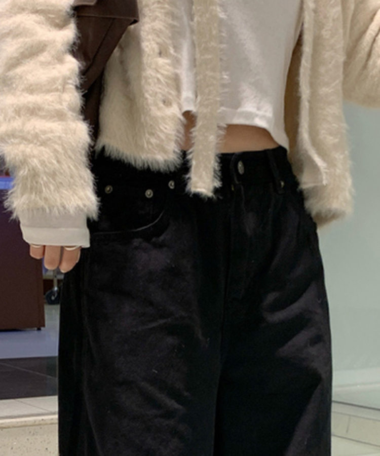 【起毛】ブレットパラシュートパンツ BLACK