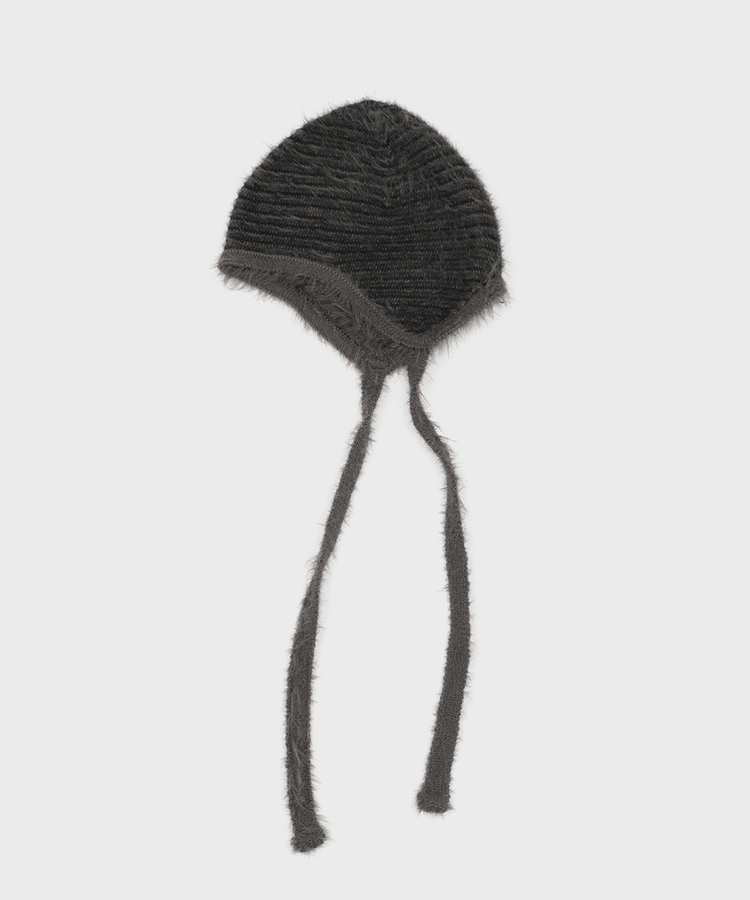 ストライプストラップビーニー