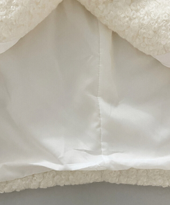 ノーカラーショートツイードジャケット