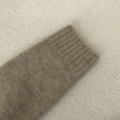 메리 리본 울 보트넥 스트링 루즈핏 니트가디건