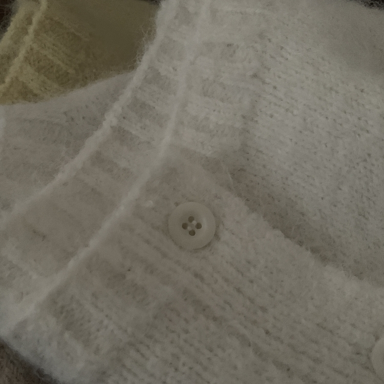 메리 리본 울 보트넥 스트링 루즈핏 니트가디건