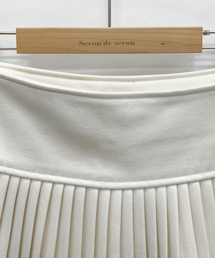 럭스 스팽글 머플러 가디건 플리츠 스커트 세트