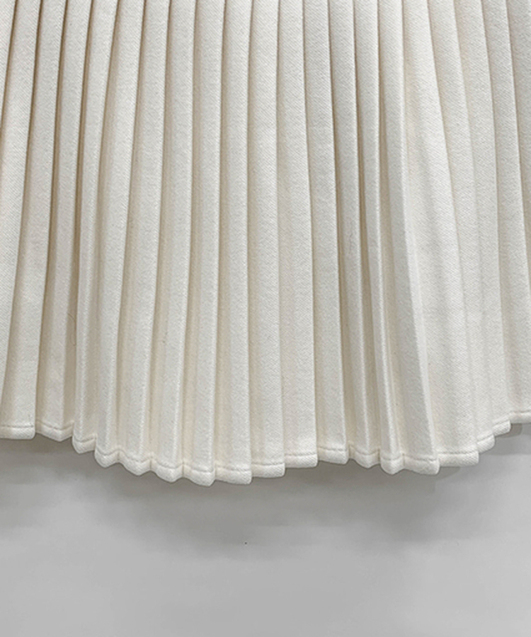 럭스 스팽글 머플러 가디건 플리츠 스커트 세트