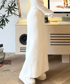 ニットロングスカート IVORY