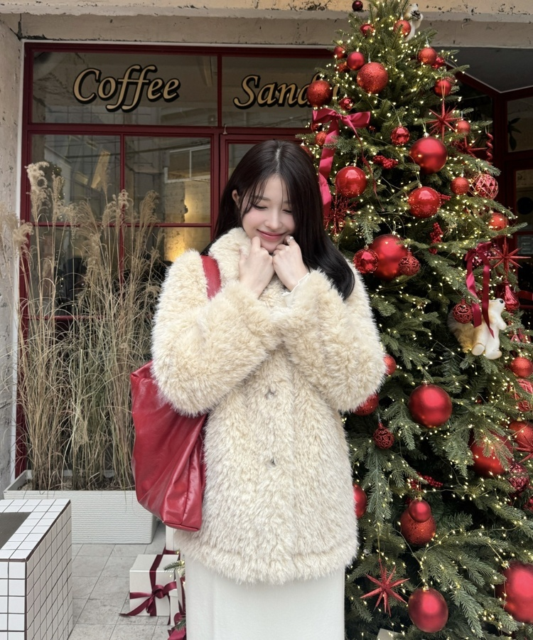 もこもこファーコート BEIGE
